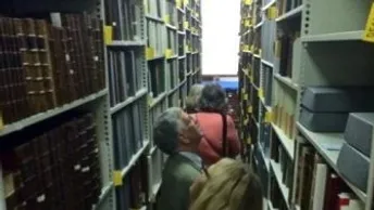 The store at Glasgow University Library Special Collections.