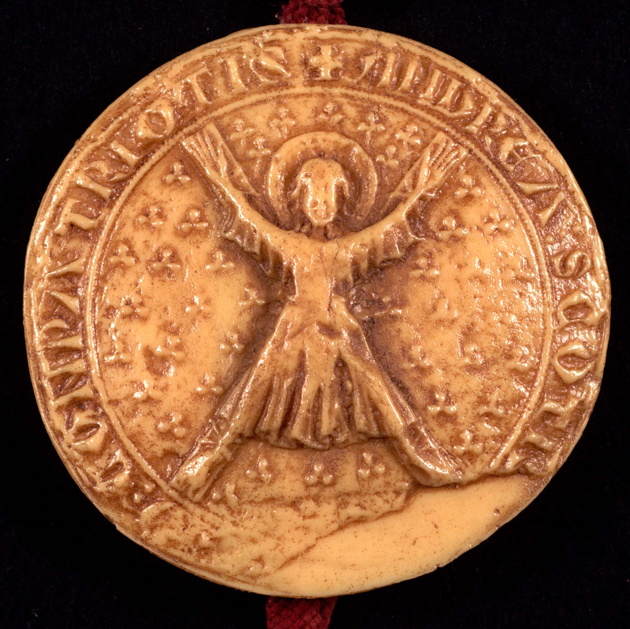 Facsimile of the seal of the Guardians of Scotland, 1292, Crown copyright, National Records of Scotland, RH5/55